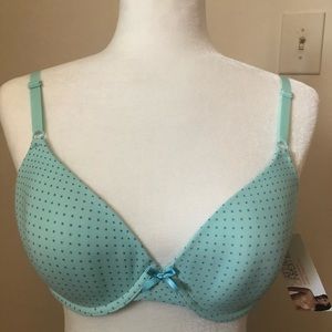 NWT Gilligan & O’Malley Polka Dot Demi Bra 34D